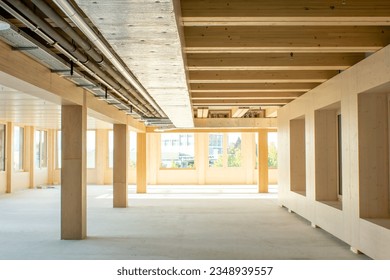 Mass timber building in Europe - Shutterstock ID 2348939557
