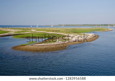 Massachusetts, Elizabeth Islands, Cuttyhunk Island. Rocky shoreline of Cuttyhunk. Stock photo © 