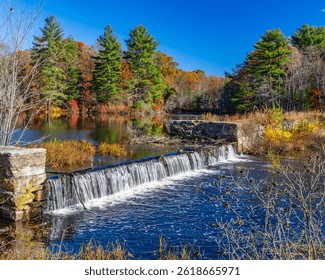 Massachusetts Northbridge Fish Pond dam
						