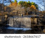 Massachusetts Oxford Gordon Dam in autumn colors