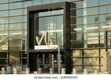 Massachusetts, United States-July 12, 2022: Entrance And Sign Of Natick Mall