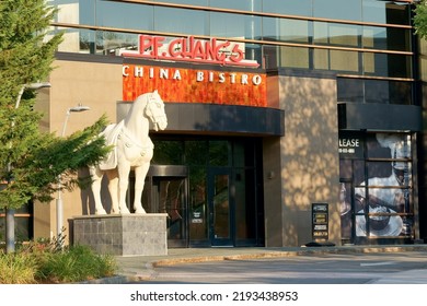 Massachusetts, United States-July 12, 2022: P.F. Chang's China Bistro In Natick Mall