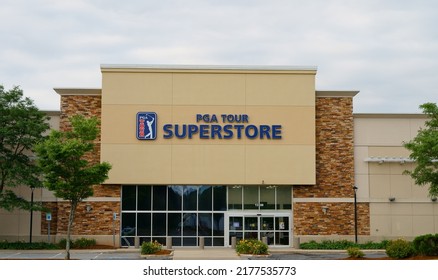 Massachusetts, United States-July 8, 2022: PGA Tour Superstore, For Selling Golf And Tennis Products, Natick