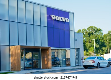 Massachusetts, United States-July 9, 2022: Volvo Car Dealer Natick