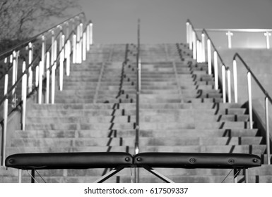 Massage Table By Stairs