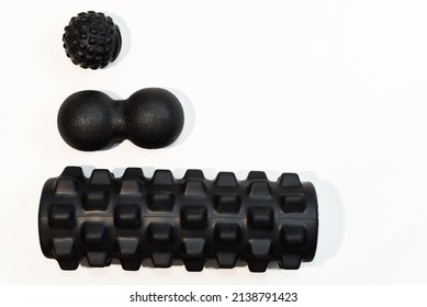 Massaging Rolls Balls Muscles On Isolated Stock Photo 2138791423 ...