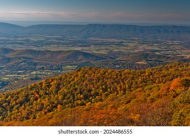 Massanutten Mountain In Autumn, Shenandoah National Park, Virginia, USA