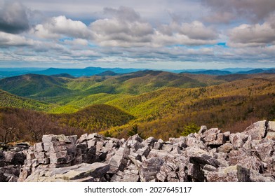 Massanutten Mountain From Shenandoah National Park, Virginia, USA