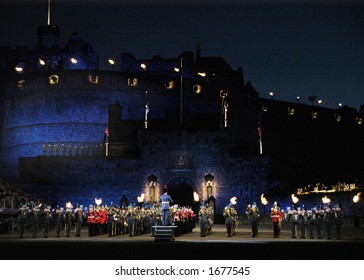 Massed Bands At Edinburgh Military Tattoo