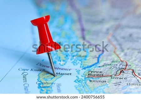Masset, Canada pinned on map