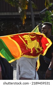 A Massive Anti-government Street Protest Demanding Sri Lankan President Gotabaya Rajapaksa’s Resignation Has Turned Into An All-night Vigil As Over 10,000 Demonstrators Gathered At The Galle Face.