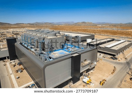 Massive Industrial Cooling Tower Array at TSMC Phoenix Campus