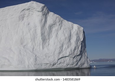 Massive, Towering Icebergs Drift And Melt In Disko Bay (western Greenland). Icebergs Make Up 50% Of The Mass Loss From The Greenland Ice Sheet