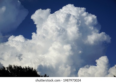 Massive White Fluffy Cloud Cover