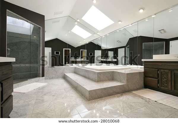 Master Bath Black Cabinets Stock Photo Edit Now 28010068