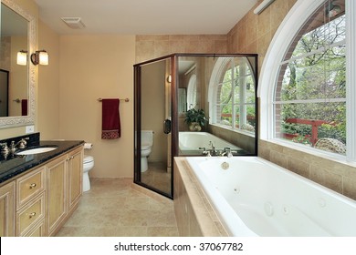 Master Bath In Suburban Home