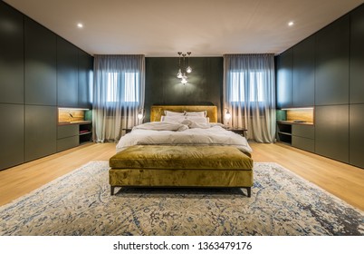 Master Bedroom Interior In Luxury Apartment