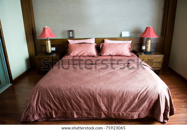 Master Bedroom King Size Bed Stock Photo Edit Now 75923065