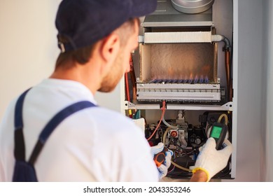 The Master Engineer Maintains The Gas Heater. Adjusts The Combustion Of Gas In The Equipment.