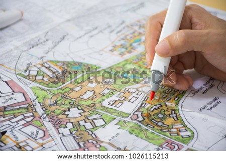 Master Plan Urban Landscape Design Urban Stock Photo (Edit Now ...