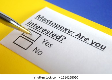 Mastopexy: Are You Interested? Yes Or No