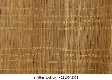 A Mat Woven From Bamboo Reeds In An East Asian Style