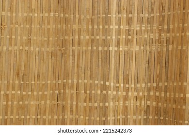 A Mat Woven From Bamboo Reeds In An East Asian Style