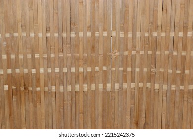 A Mat Woven From Bamboo Reeds In An East Asian Style