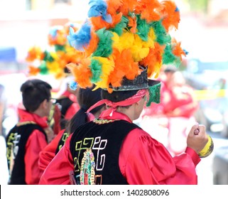 Matachines Dancing To The Virgin Of Guadalupe, Saltillo, Coahuila, Mexico. 05-12-2019