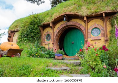 Matamata, New Zealand. November 14 2018. Bilbo Baggins Home At Hobbiton Movie Set