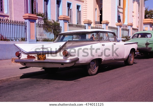 MATANZAS, CUBA - FEBRUARY 22: Old American Buick\
Electra on February 22, 2011 in Matanzas, Cuba. New change in law\
allows Cubans to trade cars. Cars in Cuba are very old because of\
the old law.