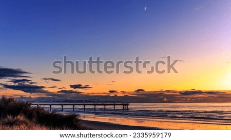 Matariki Sunrise at New Brighton Pier, Christchurch, New Zealand