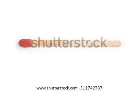 Match isolated on white background.