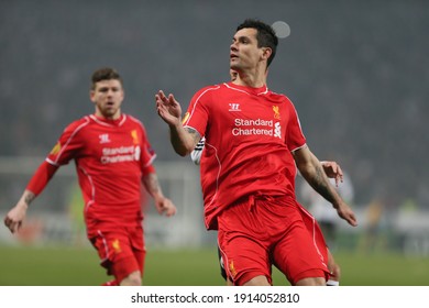 Beşiktaş-Liverpool Match Won 1-0 In The UEFA Europa League Match Played On February 26, 2015 At The Istanbul Olympic Stadium. Dejan Lovren