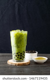 Matcha Green Tea Latte With Bubble