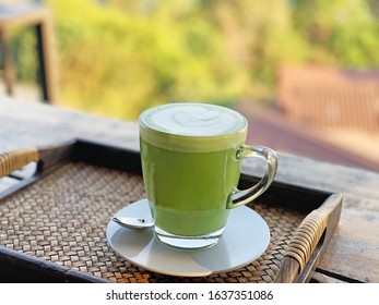 Matcha Green Tea Latte In A Cup