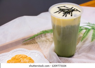 Matcha Sea Moss Covered Tea