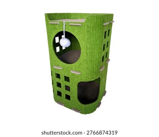 Matcha Square 2 Layer Multi Level Cat House