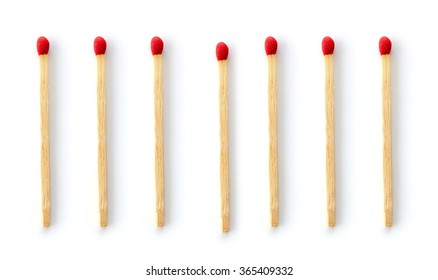 Matches Isolated On White Background