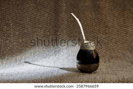Mate. Container for drinking mate, typical drink from Argentina and Uruguay