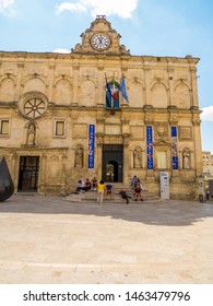 MATERA, ITALY - JULY 17, 2019: View Of The Palazzo Lanfranchi. 