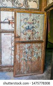 Matera,Basilicata,Italy 24 June 2019 :Entrance Of Palazzo Lanfranchi