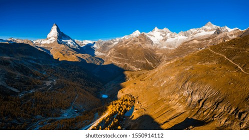 Materhorn at sunset in Zermatt, Switzerland. Beautiful mountain landscape - Shutterstock ID 1550914112
