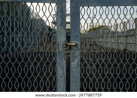 Similar – fence Fence Wire netting