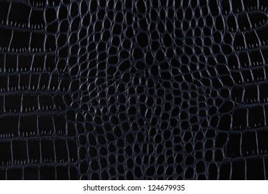 Material with texture of a crocodile leather