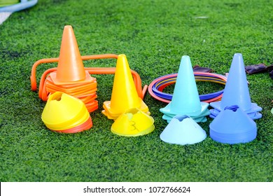 Material For  Trainning Class Of Football Academy ,colorful Plastic Marking Cone ,agility Ring Ladder And Hurdles For Field Training And Speed Coordination.