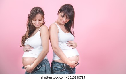 2 pregnant women fan pictures