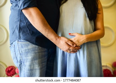 Maternity Shoot Pose For Welcoming New Born Baby In India