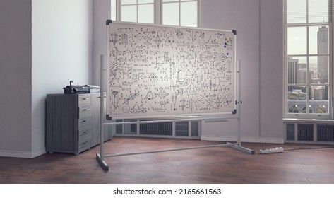 Math geometry formulas on background.
