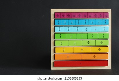 Math Toy. An Array Of Fractions.